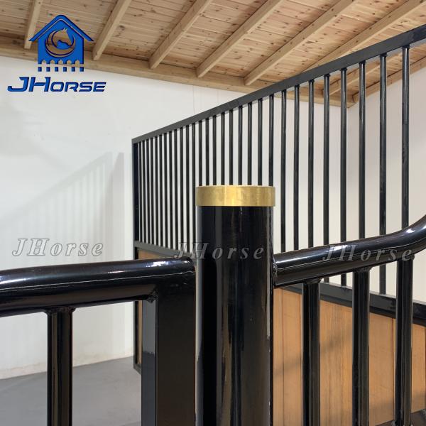 Sliding Door Welded Weave Technique Horse Stall Fronts With Powder Coated Surface Treatment
