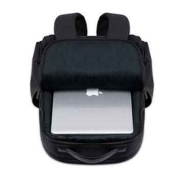 16 Inch Black Waterproof Laptop Backpack For Work Business Multipurpose
