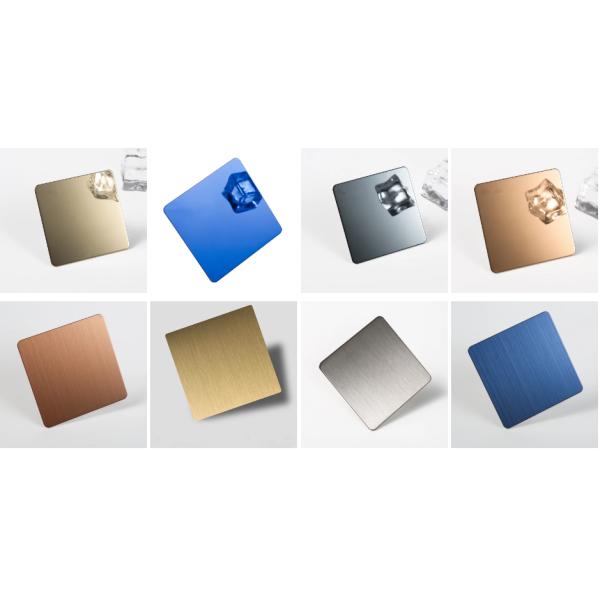 лист нержавеющей стали 201 зеркала золота 8K декоративный OEM 202 304 316