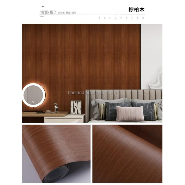 Wood Grain PVC Lamination Film for Furniture Wall Floor Protection 122cm Width * 50m