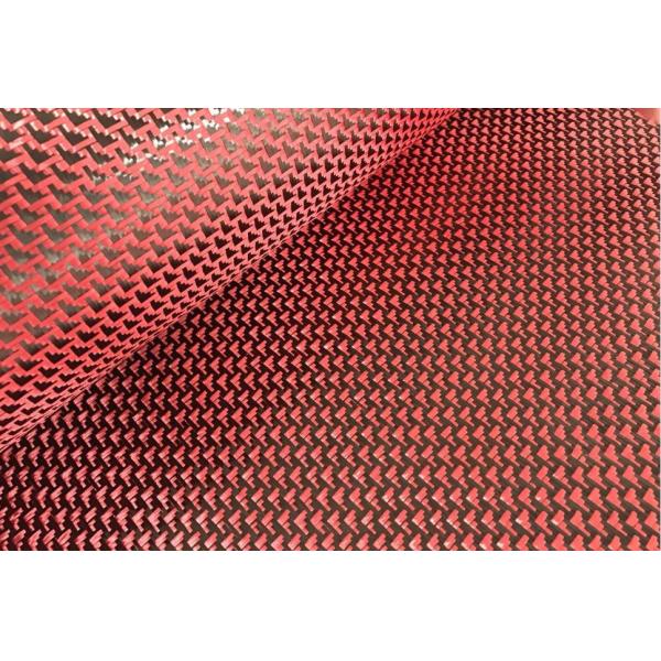High strength Colored Carbon Kevlar Hybrid Cloth Carbon Aramid Jacquard Fabric