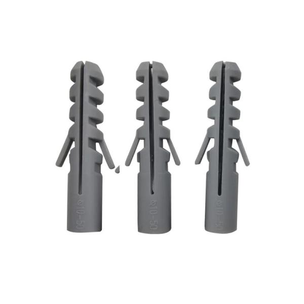 Drilling And Hammering plastic expansion nail plugs For Concrete Bulk Or Individual Packaging