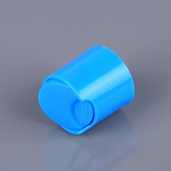 Blue 24mm Disc Top Cap Polypropylene Shampoo Bottle Cap