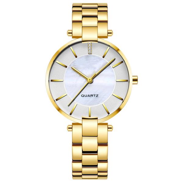 OEM Analogue Wrist Watch 3bar 34mm Japan Movt Stainless Steel Back For Lady