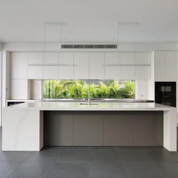 OEM Matte White Melamine Kitchen Cabinet Moisture Proof
