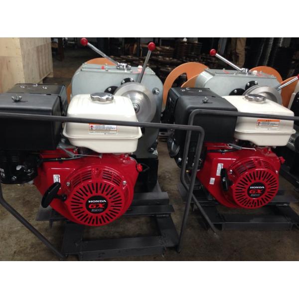 5 Ton Gas Powered Winch Honda Gasoline Engine 13HP For Cable Pulling
