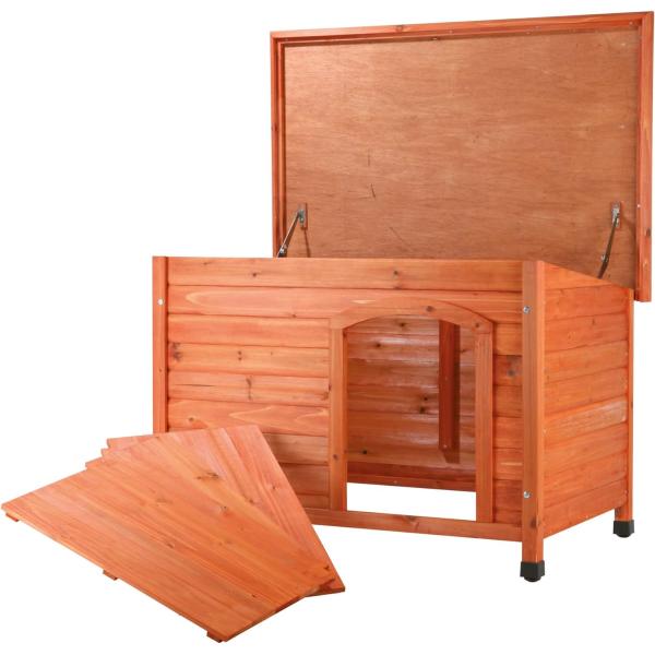 Functional Outdoor Dog House for Small Medium Large Dogs Wood Material and Chew Proof
