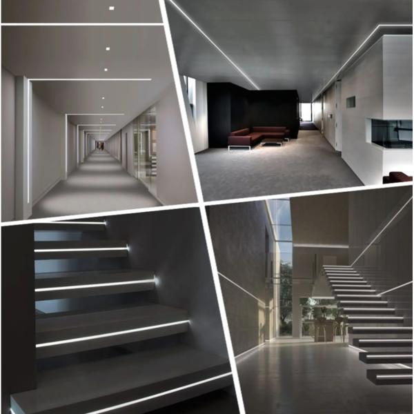 T3 1m 2m 3m Алюминиевые светодиодные профили для светодиодного освещения на улице