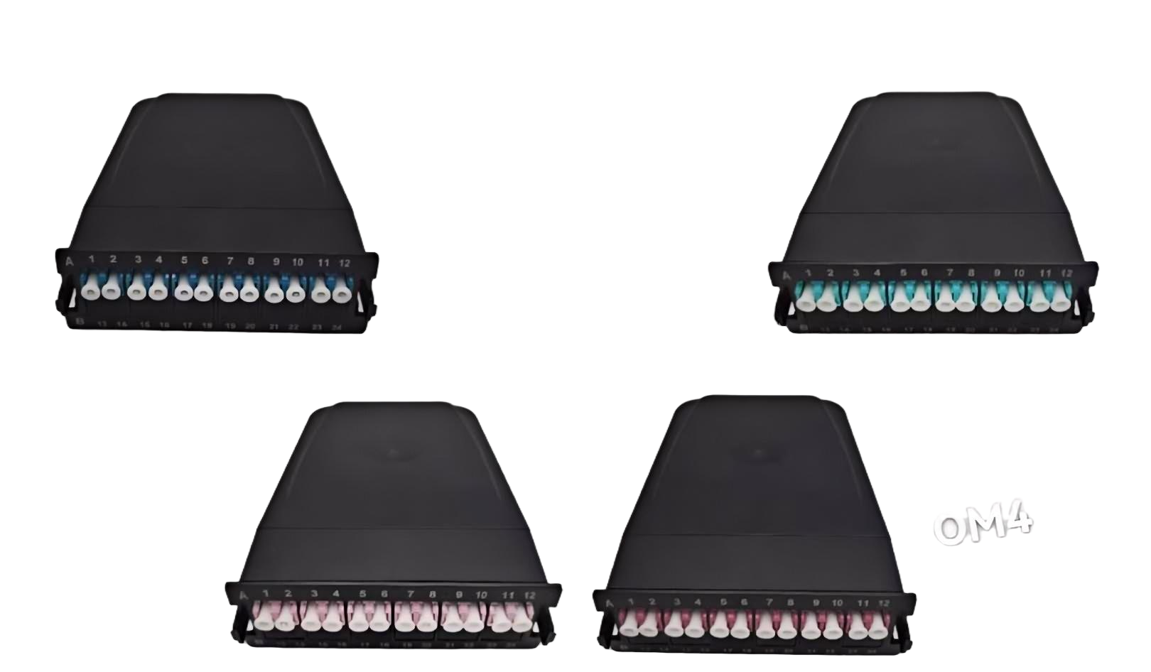 12 Cores MPO-LC MTP-LC SM OM3 OM4 Om5 breakout Cassettes Modules Plastic