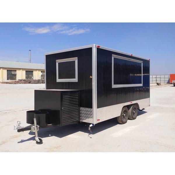 Galvanized Mobile Food Truck Trailer with 110V/220V/380V Voltage and Wheat Material