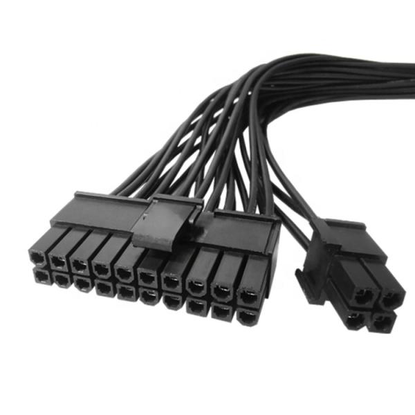 Male to Female PSU 24pin ATX Power Supply Extension Cable for Computer Motherboard