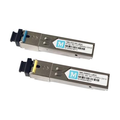 155M BIDI 60km 1310nm/1550nm SC Connector DDM WDM Simplex Optical Module Transceiver SFP Module for Telecom Applications