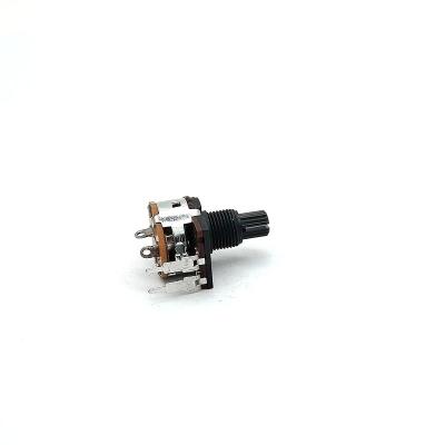 Potenciômetro preto do botão do volume de 5000ohm 6 Pin Volume Control 0.2W