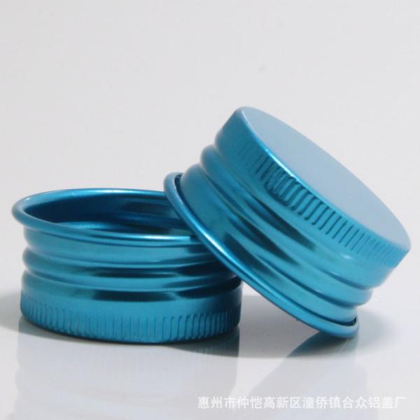 High Precision Anodized Aluminum Lid Screw Cap Round Aluminium Caps For Bottles