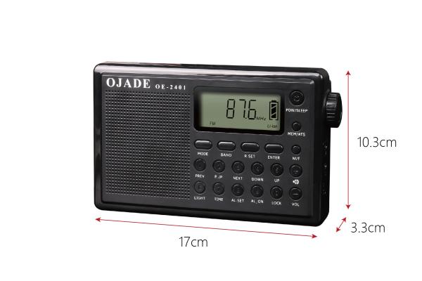 La radio numérique la plus vendue a trois canaux de bande et peut faire l'affichage du temps Radio portable