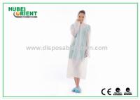Waterproof Vêtement de visiteur en PE léger pour usine avec capuche et manches longues