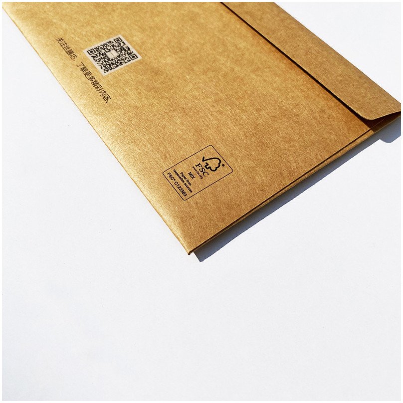 Recyclable Kraft Mailing Bag Recyclable Kraft Mailing Bag with Adhesive Seal Strip and Custom Logo Printing for Sustainable