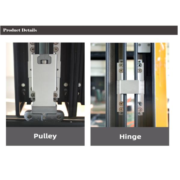 Anodized Color Frame Aluminum Folding Windows , Vertical Bifold Windows