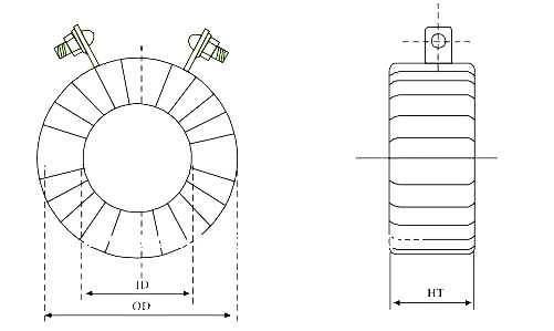 15va 1200/5a Protective Current Transformer , low voltage current transformers