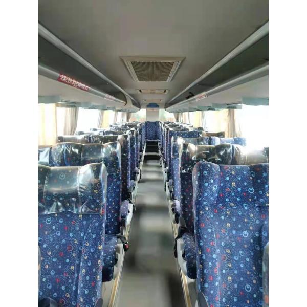 Used Kinglong Bus 55 Seats Double Windshield Used Tour Bus Low Kilometer Airbag Chassis