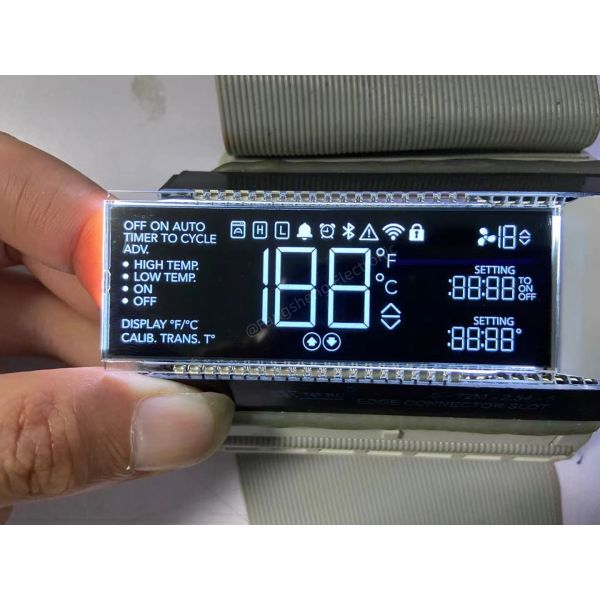 Custom Vertical Alignment (VA) LCD Modules PIN Connector VA Type LCD Panel For Thermostat