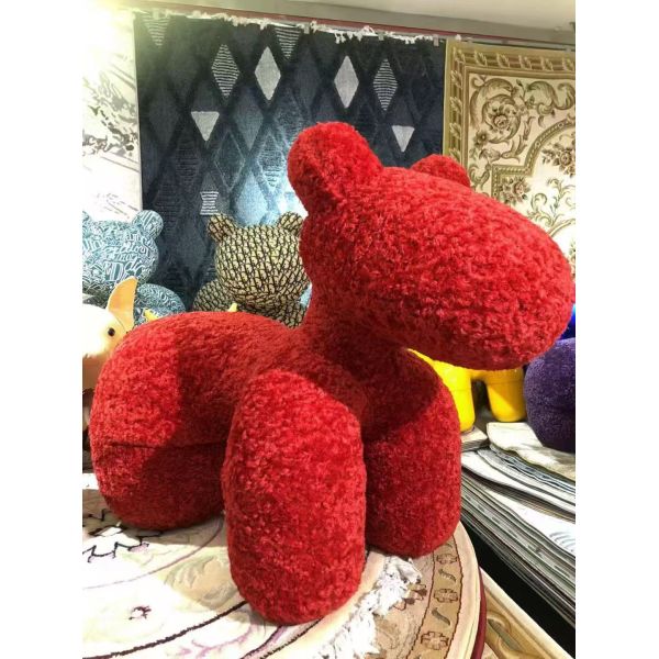 Cartoon Cute Single-Person Sofa Chair Creative Living Room Accent Pony Ottoman Stool Lazy Leisure Lounge for Bedroom Application