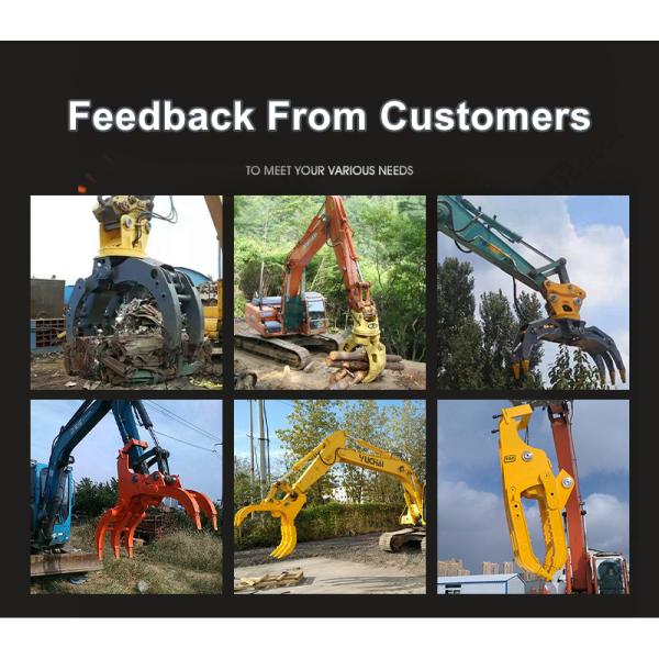 Гидравлический захватник экскаватора 360 градусов вращающийся захватник скалы для CAT320 330 336