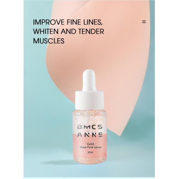 Moisturizing сыворотки золота сыворотки 24k стороны сути лепестка розы разводя водой