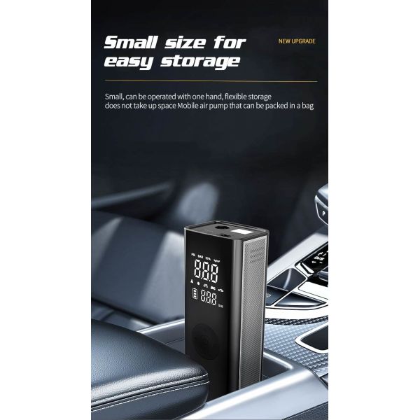 Smart Portable Cordless Tire Inflator Air Pump For Car Bike Motorcycle