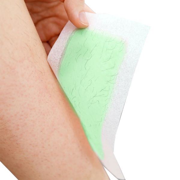 Customized Vacuum Hair Removal Wax Strips 4.5x9cm 9x18cm Double Side Wax Tape