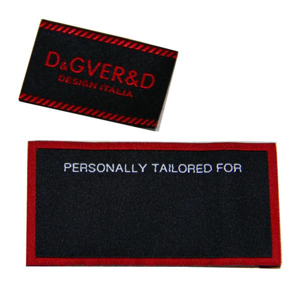 Original Clothing Woven Labels Name Brand personalized woven clothing labels