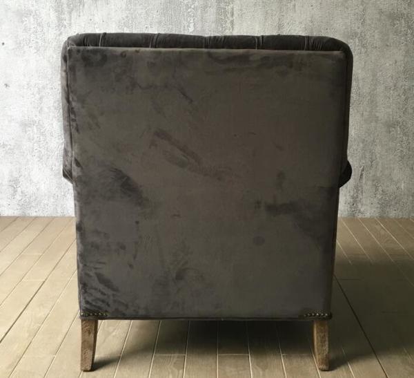 Fabric upholstery oak wood hotel lounge chair/single sofa/living room single sofa