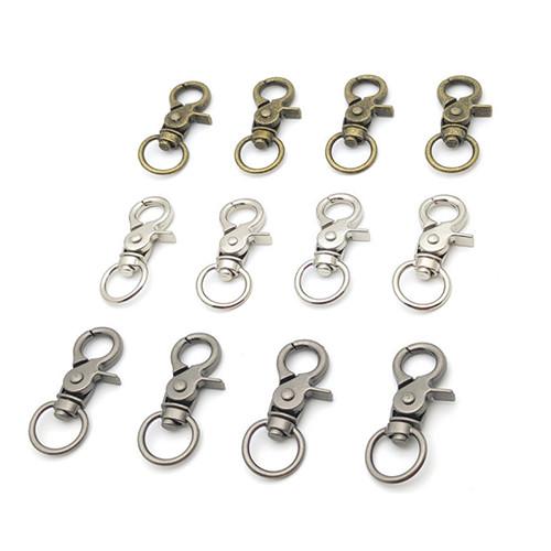 Zinc Alloy Swivel Snap Hooks Thumb Trigger Nickel Surface For Lanyards