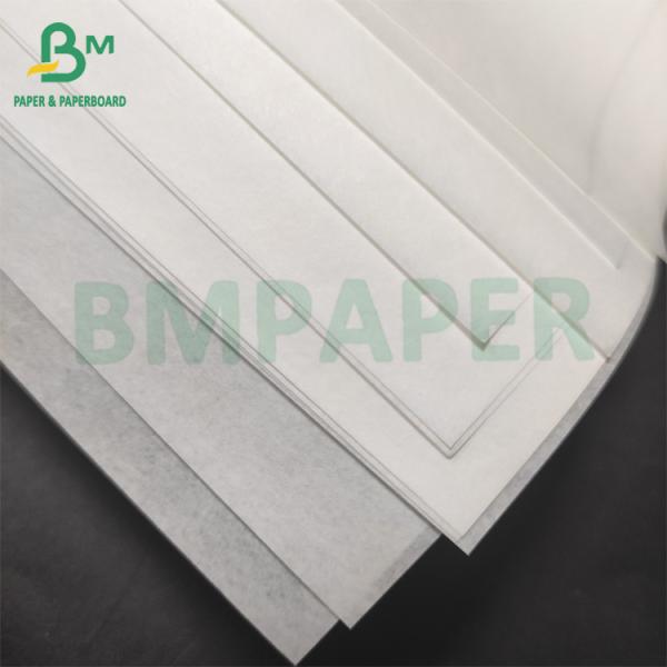 White Grease And Oil Resistant Paper Rolls 35gsm 50gsm Excellent Grease Holdout Белые масляные и масляностойкие бумажные рулоны 35 грамм 50 грамм Отличная жировая стойкость