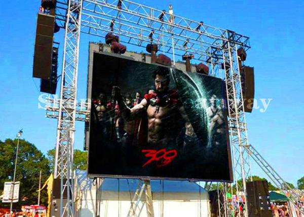 Fixed Color Outdoor LED Screen Rental P6 SMD2727 Die Casting Aluminum Cabinet