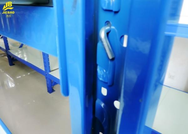 Storage Heavy Duty Steel Racks With Safety Bins 2000/2500mm Height RAL Blue Color