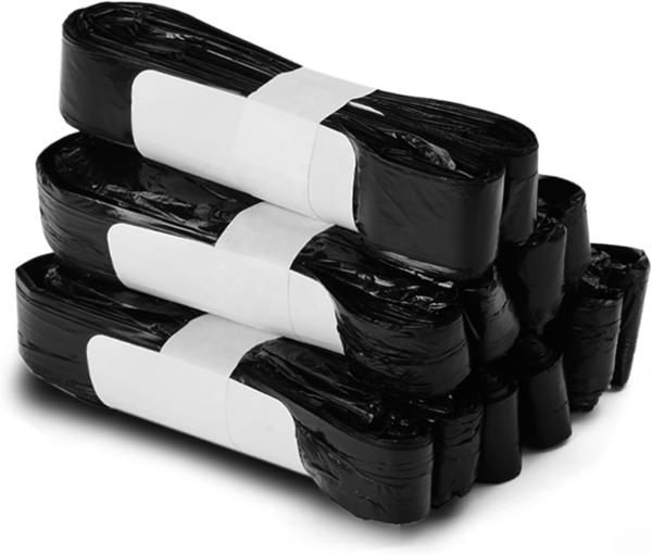 Self Seal Trash Can Automatic Bag Biodegradable Black Polythene Bags For Dustbin
