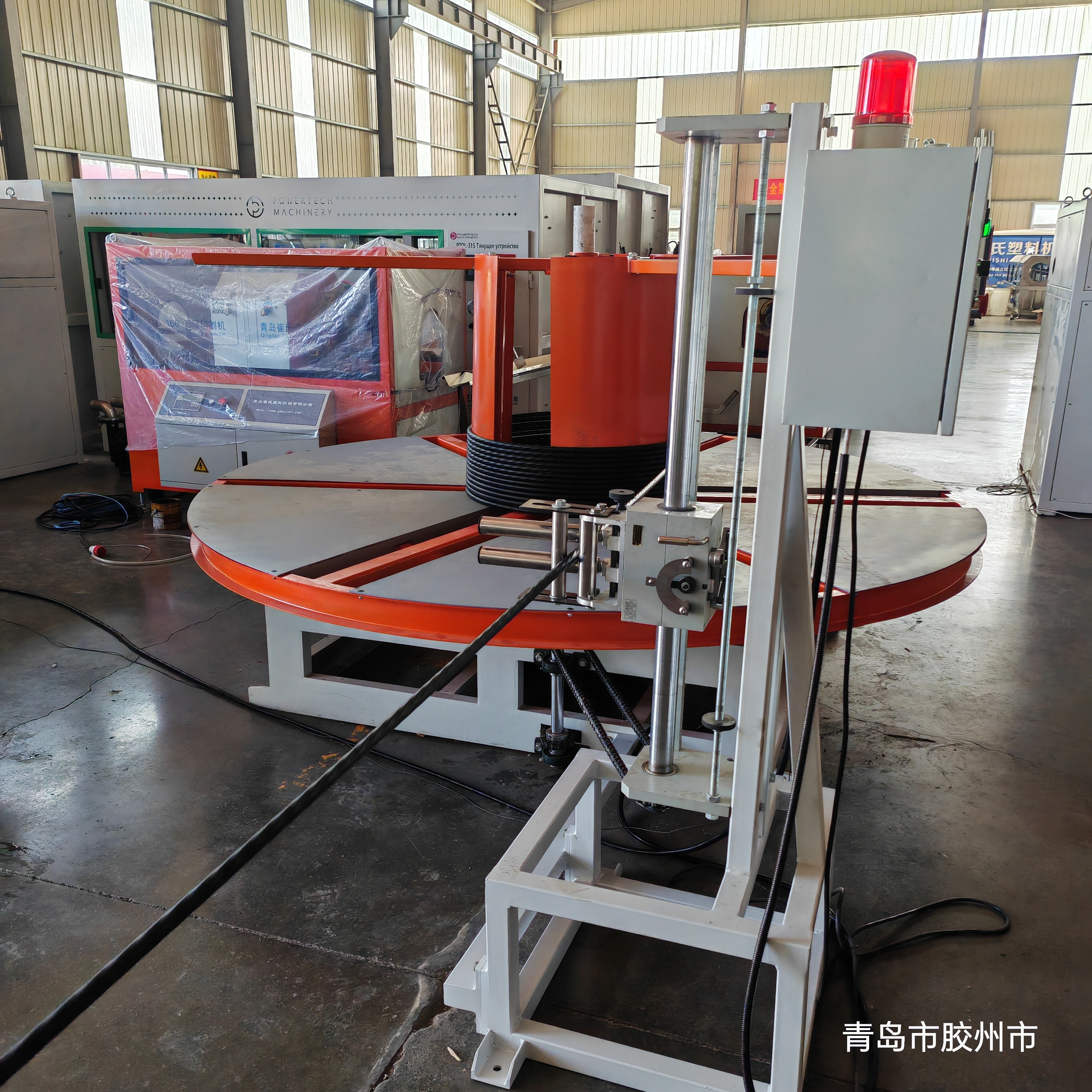 Automatic PC Steel Strand PE Wrapping Machine / HDPE Coating Extrusion Line with Attractive Price