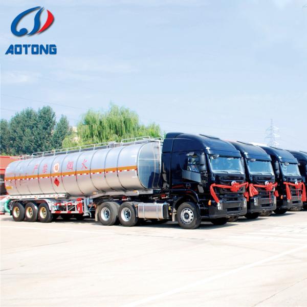 Aluminum Alloy Fuel Tank Semi Trailer with Manhole in Good Condition