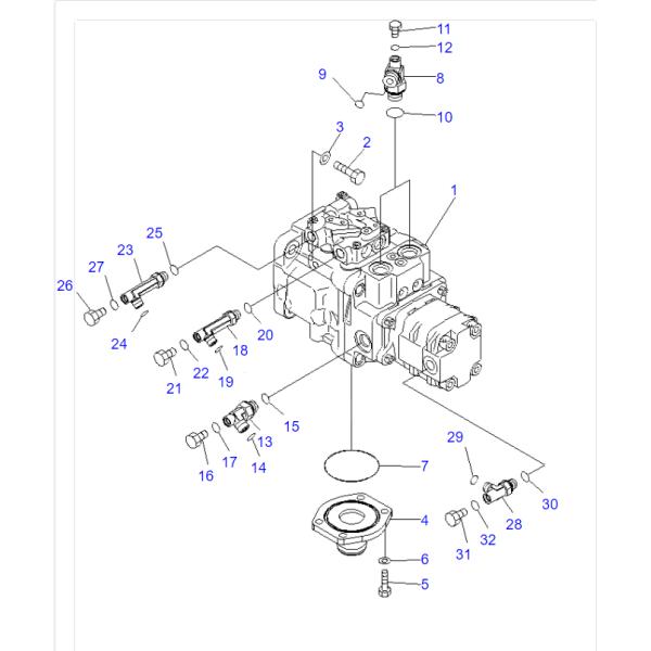 708-3S-00513 708-1S-00611 708-3S-00512 708-3S-00611 Hydraulic Pump Assy Fit PC35MR-2
