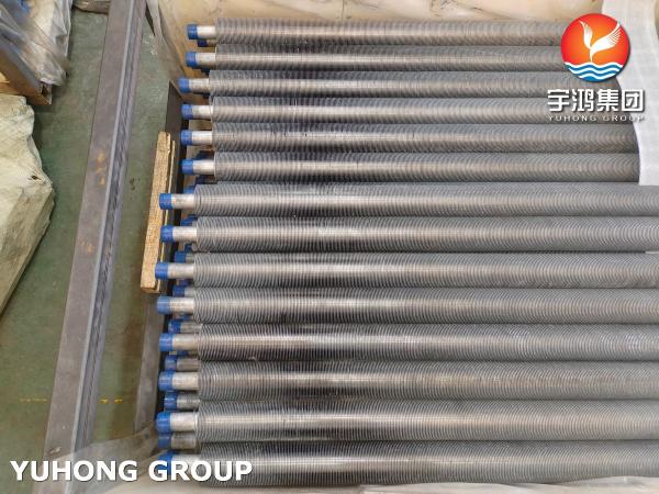 Extruded Finned Tubes Carbon Steel Tube ASTM A179 With Aluminum 1060 Fins For Condensers And Air Coolers