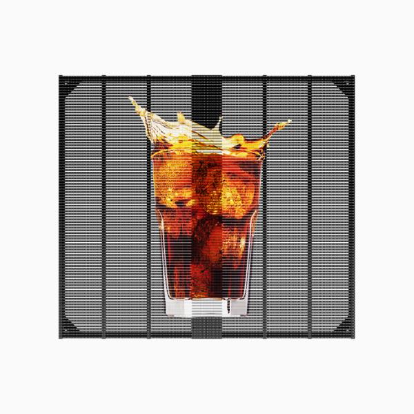 P3.91 Écran au gril Bar LED imperméable à l'eau Écran DIP LED extérieur Écran à gril à lumière LED transparente