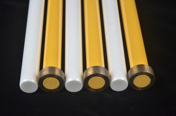 Zirconia Ceramic Plunger High Precision 22.22 * 207MM White / Yellow