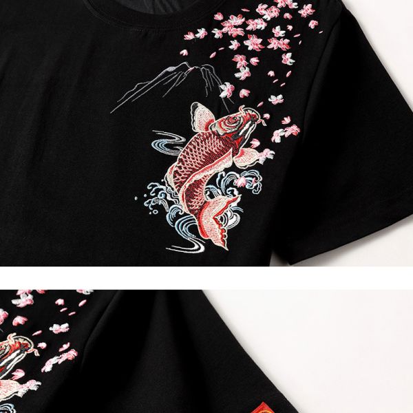 Customizable Men's Casual T-Shirt with Embroidery 100% Cotton Knitted Fabric O-Neck & Solid Color Printing Unique Pattern Design