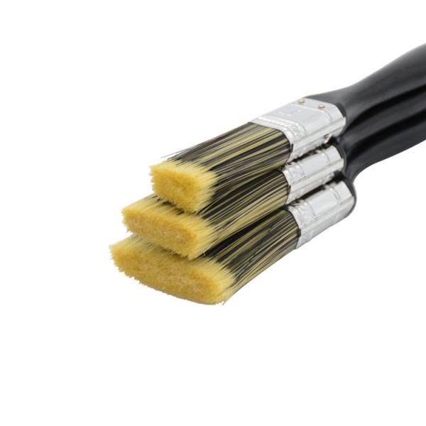 Plastic Black Handle Synthetic Paint Brush 14-17mm Thickness 1/1.5/2 Size