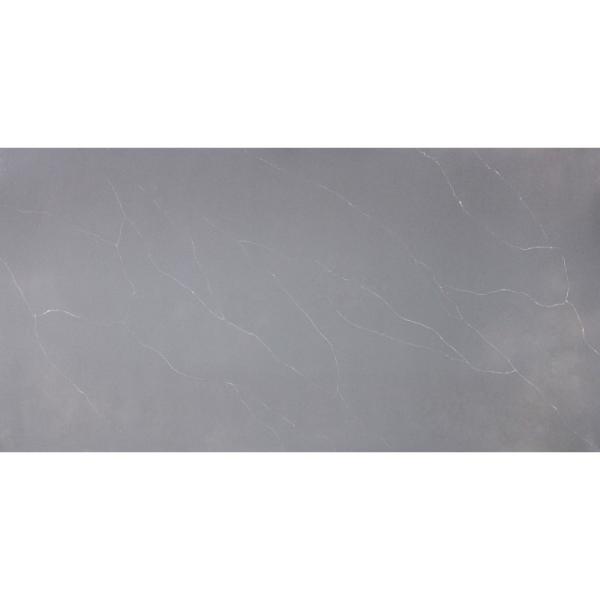 3200x1600mm Dark Grey Quartz Countertops Polished Passerby Series