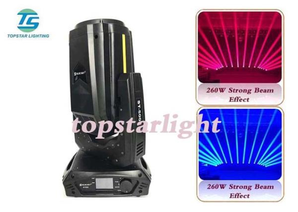 Super Brightness Strong Beam Black Case 260w 10r Sky Beam Light Double Prisms sharpy moving head light
