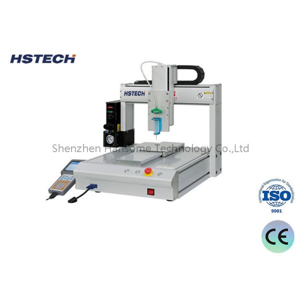 High Precision 4 Axis Glue Dispensing Machine with Teach Pendant Programming and 300mm/s Max Speed