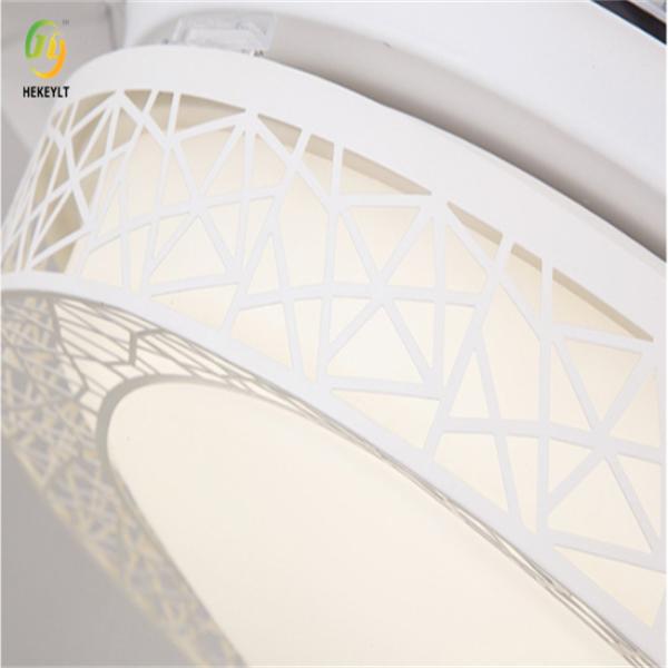 Дюйм Downrod света 72W 42 потолочного вентилятора металла СИД акриловый умный черный