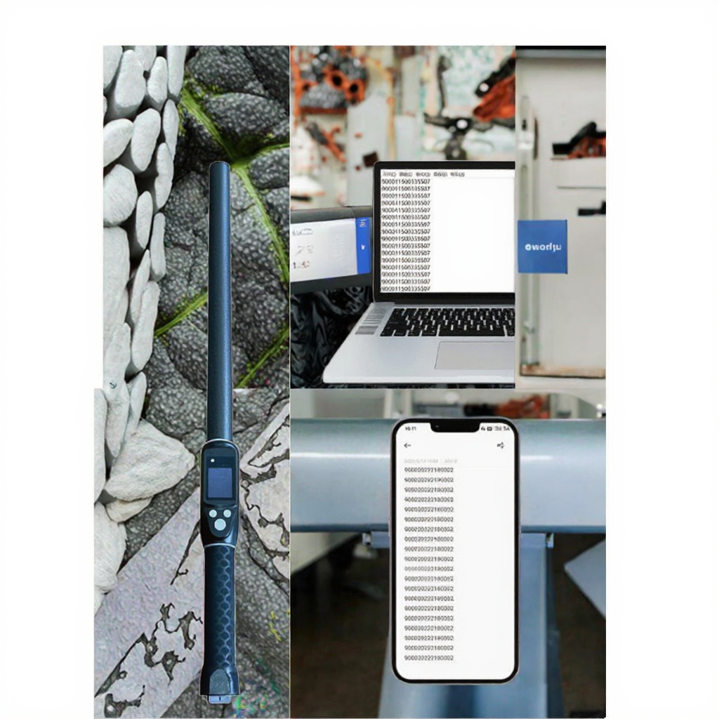 FOFIA Waterproof Long Range 134.2kHz RFID Ear Tag Reader ISO11784/5 Protocol 30-100cm Reading Distance PVC
